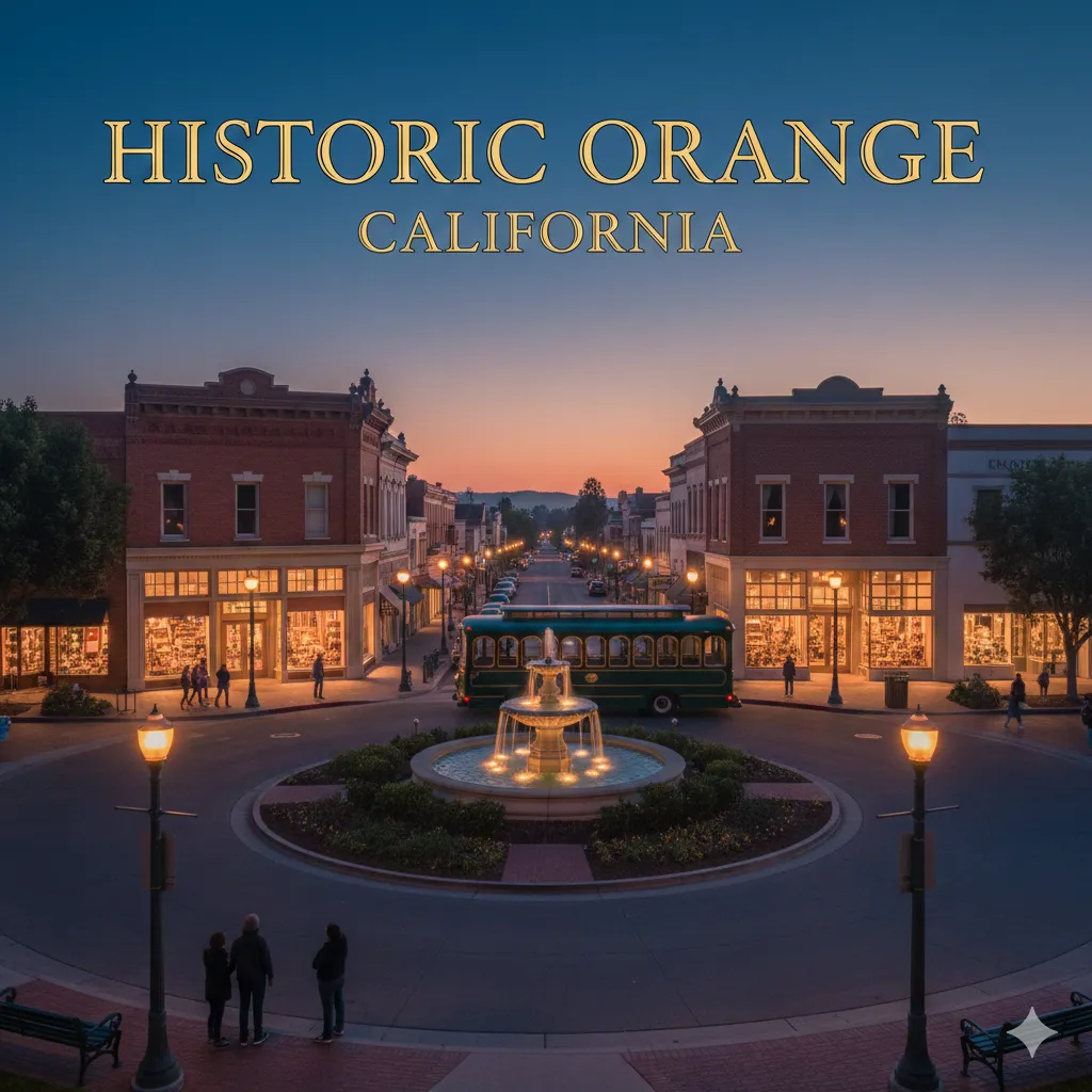 Historic places around orange California