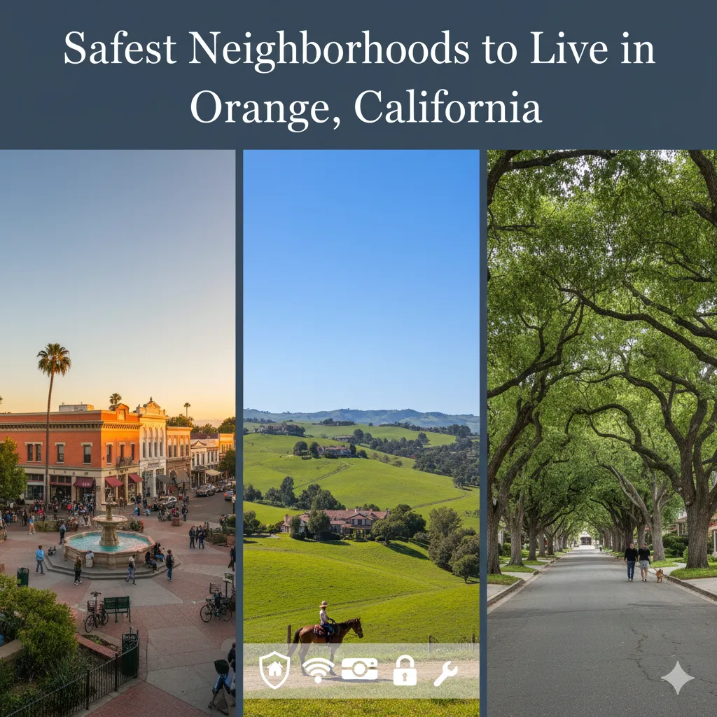 Safest neighborhoods to live in orange California