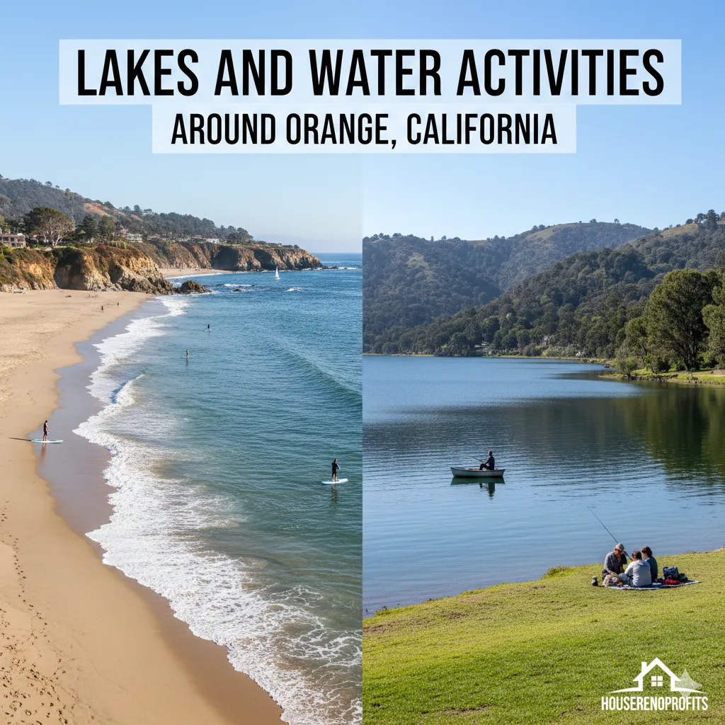 Lakes and Water Activities Around orange California