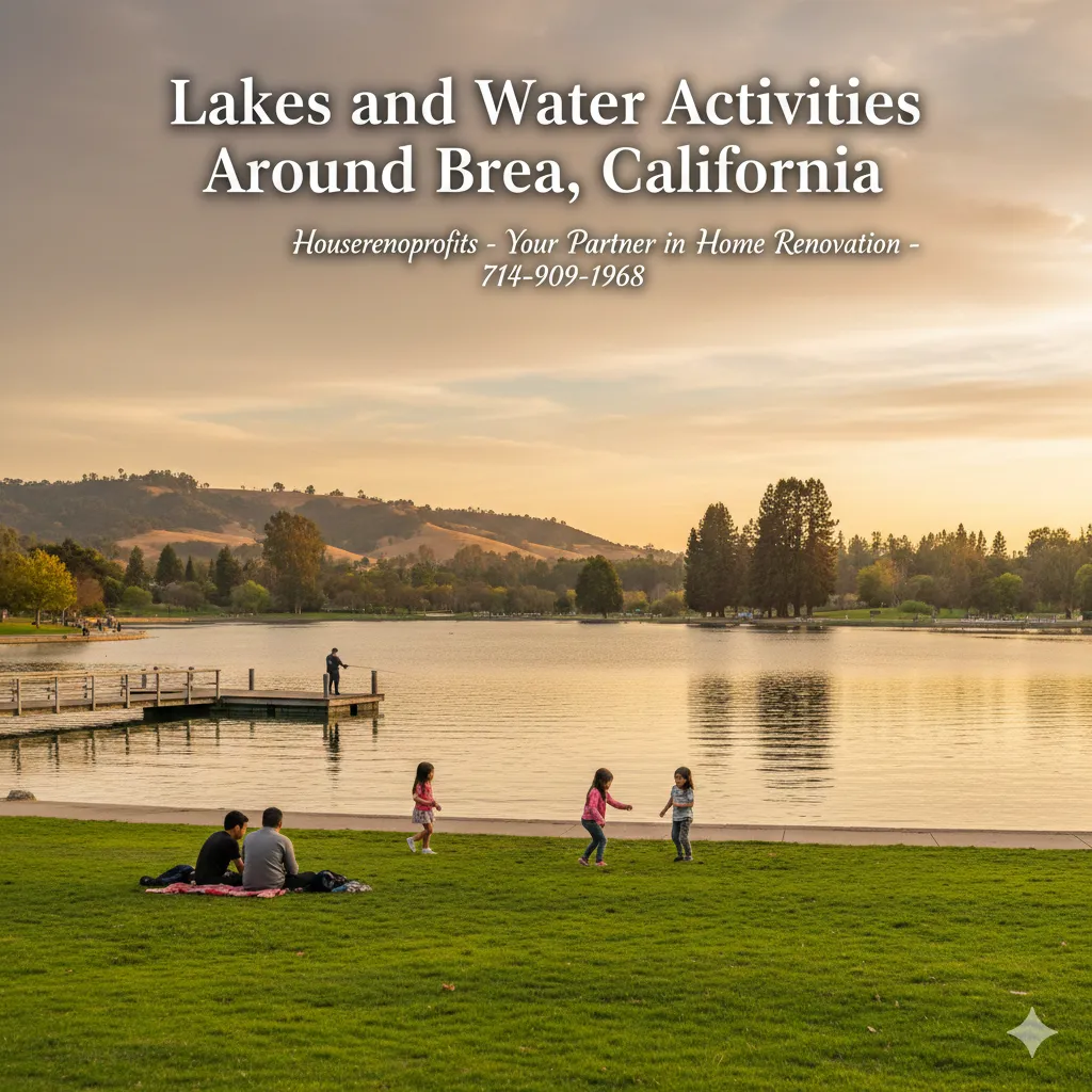 Lakes and Water Activities Around brea California
