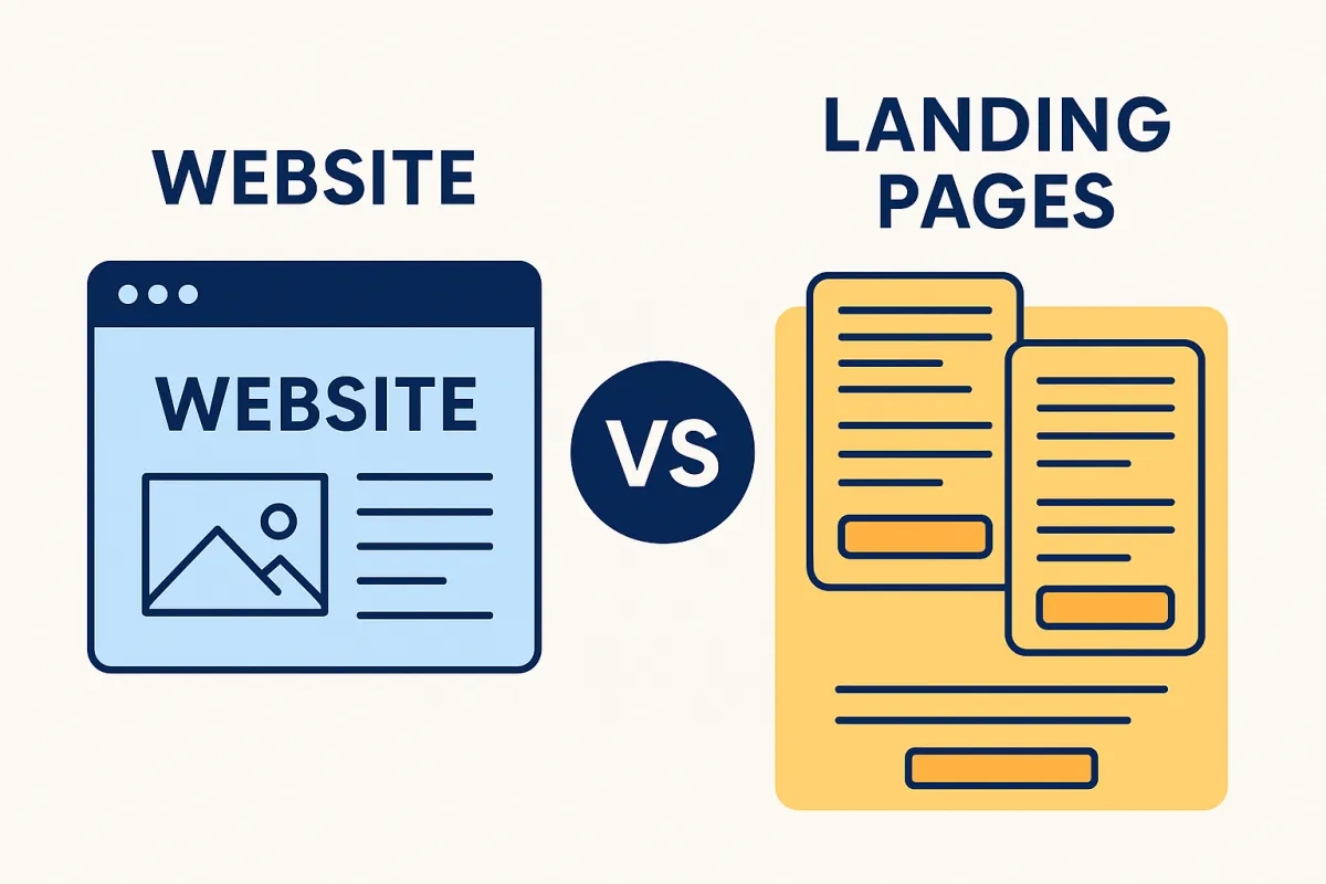Website vs. Landing Pages: Which One Actually Helps Local Businesses Make More Money?