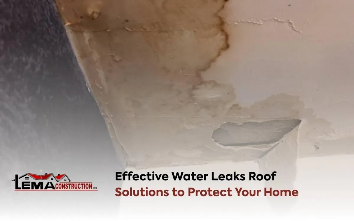 Water leaks roof solutions with professional repair services