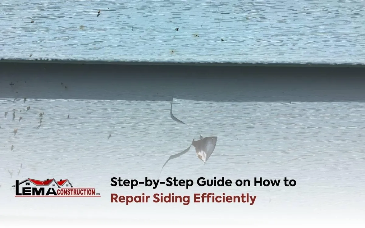 Homeowner inspecting panels while learning how to repair siding efficiently