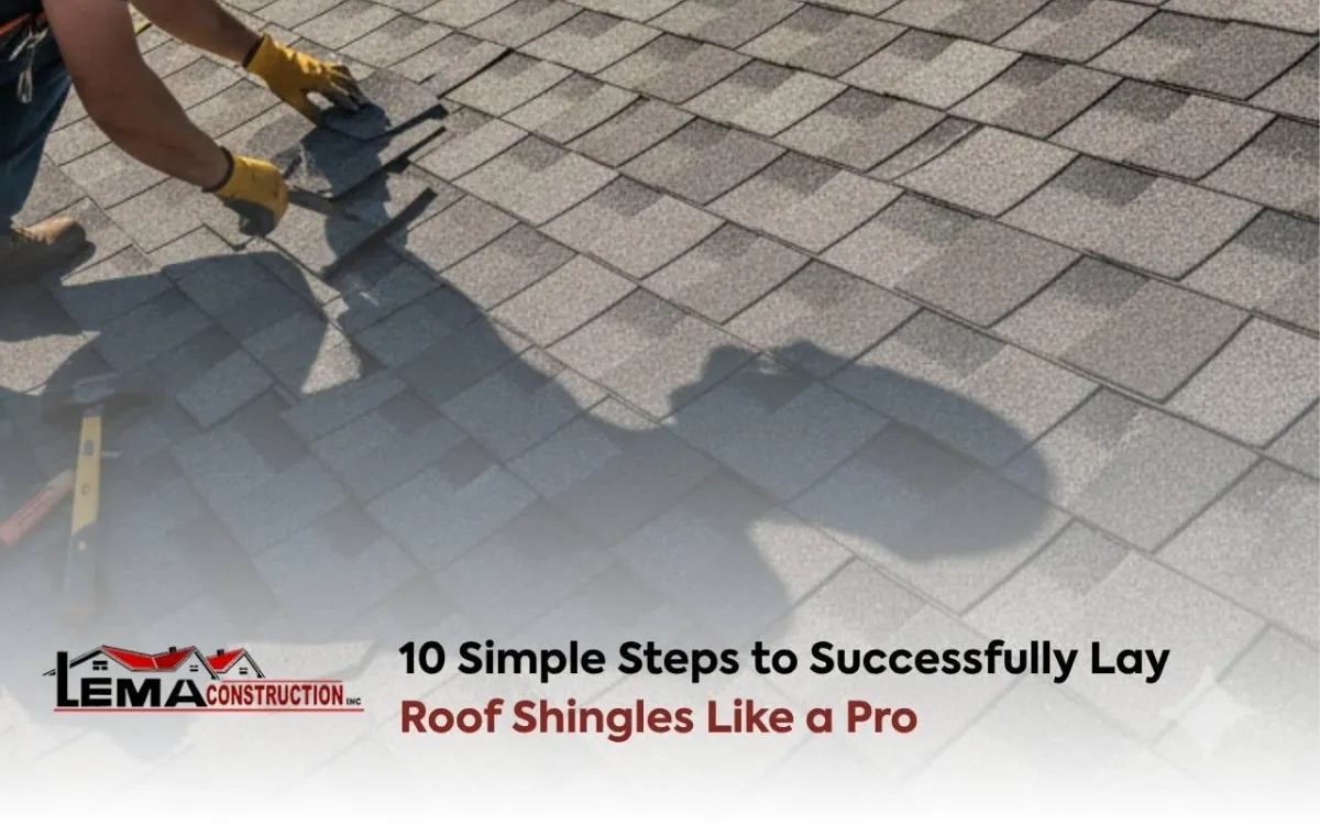 Completed home project showing how to lay roof shingles for a durable and clean finish