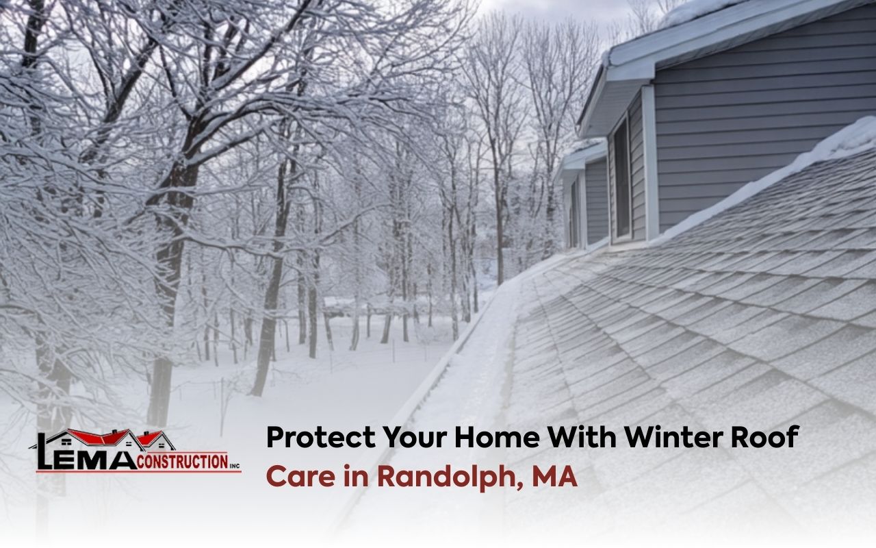 Winter Roof Maintenance in Randolph, MA with a roof inspection after snowfall