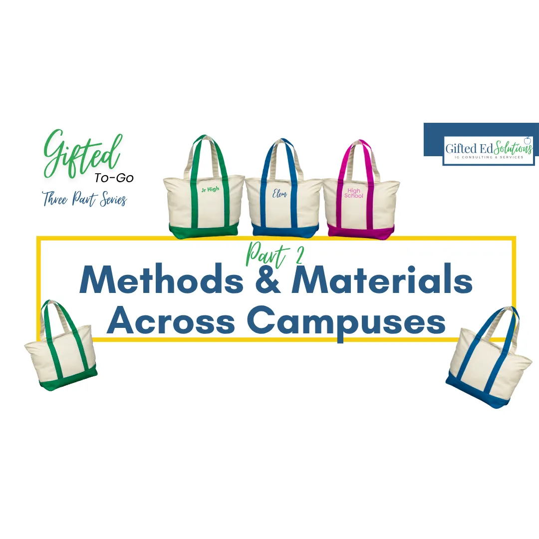 Gifted To-Go Organizational Systems Across Campuses