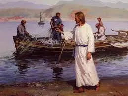 Jesus on the shore 