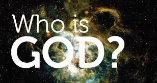 galaxy with text Who is God