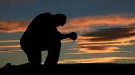 Man Kneeling before the Lord