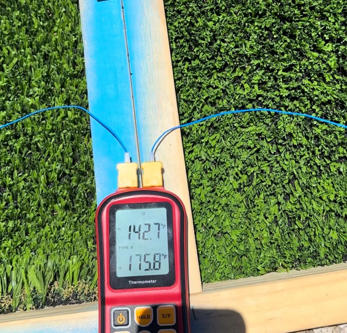 Turf Temperature Reduced