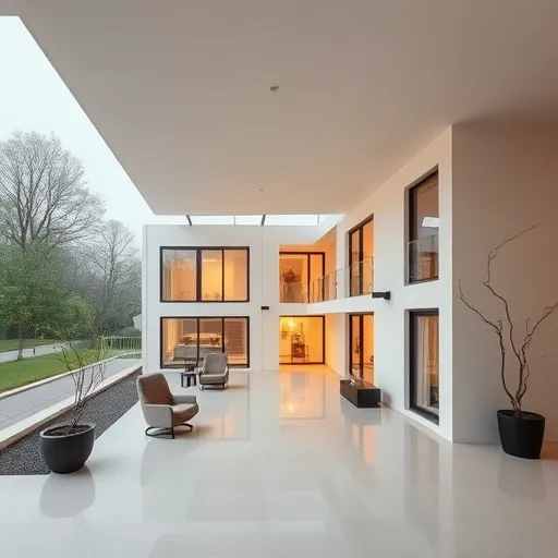 A modern műhelyben játszódó, részletes és szellemes blogborítókép, amely egy nyugat-európai bojler javítását ábrázolja Bauhaus stílusban. A kép központi eleme egy nyitott bojler, amelyen keresztül meleg víz szivárog; a szerelő eszközökkel és elektromos vezetékekkel foglalatoskodik, a gép és kapcsolások minimál, geometrikus ábrázolásában. A háttérben stilizált, szigorúan geometrikus villamos hálózati áramkörök és színes blokkok – piros, sárga, fekete, fehér – hangsúlyozzák az elektromos hibák összetettségét és a problémamegoldás szellemiségét. A játékos, mégis professzionális hangulatot fokozza egy stilizált villamos robot, amely egy kertvárosi környezetben áll, és a hibák megoldására készül. A jelenetet modern ház homlokzata, egyszínű felületek és túlméretezett, geometrikus ablakok keretezik, míg a szerelő szerszámok és elektromos alkatrészek szimmetrikusan helyezkednek el a kép közepén. Az összhatás minimalista és funkcionalista, vidám színekkel és geometrikus mintákkal, amelyek a mérnöki precizitást, innovatív problémamegoldást és a Bauhaus által inspirált egyszerűség és tisztaság harmóniáját közvetítik.