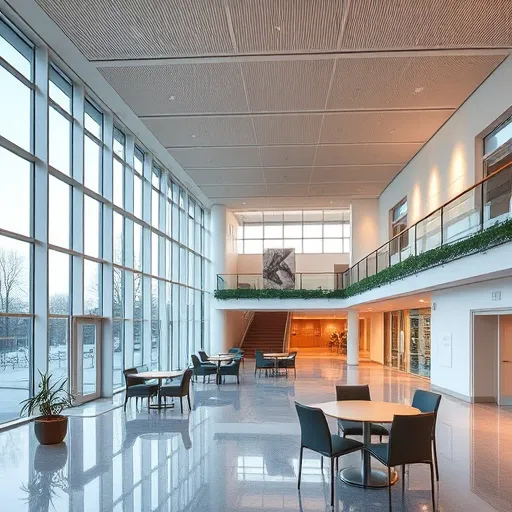 A kezdeti nyugodt, természeti környezetben elhelyezkedő, modern klimatizálási rendszer kültéri egységét ábrázoló kép. A légkondicionáló készülék finoman illeszkedik a zöldellő növényzethez, mint például sűrű lombok és lágy, hullámzó fű, melyeket a szél gyengéden mozgat. Az egység zajcsökkentő talpakon áll, és harmonikusan simul be a természetbe, árnyas erdő vagy tóparti táj hátterében, ahol madárdal és békés környezet érzékelhető. A kép szimbólumosság stílusban készült, földszínek és pasztell árnyalatok használatával, amelyek nyugalmat és harmóniát sugároznak. Szimbolikus elemek, mint halk hullámzó víz, lebegő falevelek és ívelt, minimalista geometrikus formák jelennek meg, jelezve a csendet és a zajcsökkentést. Az egész kompozíció harmóniában mutatja a természet és a modern technológia egységét, anélkül, hogy emberi alakokat középpontba állítana, ezzel hangsúlyozva a nyugalmat és a rendszer szerepét a békés mindennapokban.