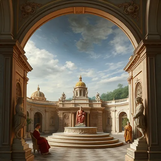 Egy részletes és kreatív blog borítókép a „Hogyan tisztítsuk meg a lefolyókat ecettel és szódabikarbónával” témájáról, klasszikus High Renaissance stílusban, meleg földszínekben. A kép központjában egy régi, finoman faragott mosdókagyló vagy kád látható, amelyet rusztikus fa vagy márvány háttér vesz körül. A mosdókagylóban áttetsző ecetcseppek és fehér szódabikarbóna pelyhek láthatók, amelyek játékosan szökellnek és többdomborúan lebegnek, szimbolizálva a tisztítás folyamatát. Körülötte finoman elmosódott, rustikus környezetben textúrált falak és növények vagy kis kertek adják a természetességet és frissességet. A részletgazdag kompozíció fény-árnyék játékkal, finom árnyékolással emeli ki a központi témát, míg a meleg színpaletta – mély barna, krémes, arany és zöld árnyalatok – harmóniába hozza az összetevőket, nyugalmat és professzionális hatást keltve. A festői háttér és az életlen részletek a művészi stílust tükrözik, inspiráló és békés hangulatot árasztva, amely az otthoni természetes tisztításues módszerek szépségét hangsúlyozza.