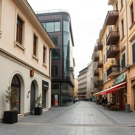 Egy részletes, művészi alkotásban megjelenő téli utcai jelenet látható, amelyen egy elhagyatott, hideg és jeges téli város során nyitunk szemeket. A környezet vastagon borított jéggel és hószövedékkel, beleértve a láthatatlan, alulról kiölthető csöveket, melyeket fagy elleni védelem és jegesedésgátló anyagok vesznek körül. A kép központjában egy szakértő szerelő sziluettje áll, aki védőruhába és vastag kesztyűbe öltözve tart egy szigetelt csődarabot, mely élénk színű, hőtartó szigetelő anyaggal van borítva, kiemelkedve a szürke, jeges háttérből. A háttérben futurisztikus városépületek és házfalak jelennek meg neo-nyers, expresszionista stílusban, élénk kontrasztos színekben, például mélykék, narancs és krém árnyalatokban, melyek érzelmi és dinamikus hangulatot kölcsönöznek az egész képnek. A művészi munka erősen texturált felületeken keresztül hangsúlyozza a hideg és a meleg, védő szerep közötti ellentétet, kialakítva az erőteljes védelem és hatékonyság érzését. A neo-nyers, expresszionista stílus, merész színek és absztrakt formák összhangja dinamikus energiát közvetít, miközben a fagy és védelem témája hangsúlyosan megjelenik a művészi kifejezésmódban.