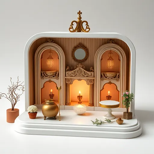 Egy művészien megkomponált, részletes kép, amelyen egy viktoriánus stílusú, aranyozott rézfelületekkel díszített bojler és egy masszív, finoman részletezett tágulási tartály látható, finoman összekapcsolódva egy térbeli szimfóniában. A bojler díszes mintázatokkal és csiszolt felületekkel rendelkezik, míg a tartály erős megjelenésű. A háttér gazdagon díszített erdei vízparti tájat ábrázol, áttetsző, vízszínű folyókkal és buja zöld növényzettel, amely a szerkezetek természetes kapcsolódását szimbolizálja. A nyugodt, mégis komplex hangulat a Pre-Raphaelite Brotherhood gazdag színpalettájára épül, vörös, arany és zöld árnyalatok keverékével, finom színátmenetekkel. A impresionisztikus fény- és árnyékjáté kihangsúlyozza a konstrukciók egymásrautaltságát, miközben apró részletek, mint csillogó vízcseppek vagy aranyozott díszítések különleges hangulatot teremtenek, hangsúlyozva a biztonság és harmónia szépségét.