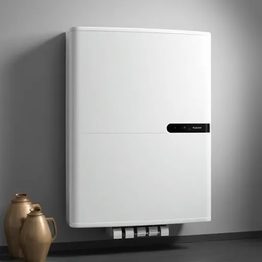 A festői, szimbolikus kép egy antik stílusú, elegáns bojlercentrális ábrázolásával mutatja be az Ariston bojler karbantartását és vízkő elleni védekezést. A bojler karizmatikus, árnyalt színű testén arany és mélykék árnyalatok játszanak, mintha egy időtlen műalkotás lenne. A háttérben szélfútta, páralecsapódással tarkított erdő látható, mely a természet erőit szimbolizálja, míg puha vízcsíkok, amelyek sejteket vagy foltok benyomását keltik, utalnak a vízkő áttörésére és a víz tisztaságára. A bojler körül finom, vibráló fény szimbolizálja a hatékony védelem és karbantartás erejét, kihangsúlyozva a vízkő elleni küzdelem szimbolikus motívumait, mint az áttört kő vagy elpusztult vízkő-részletek. Az egész kompozíció misztikus, bölcsességet sugárzó hangulatot áraszt, mintha egy ősi bölcseki könyvből származna, ahol az arany, ezüst és mélykék finom árnyalatai nyugalmat és erőt közvetítenek. A bojlert körülölelő, körkörös mozaik vagy mintázat finom szimbólumokat formáz, utalva az időtlen védelemre és gondoskodásra. A kép stílusa a Symbolism, ahol minden részlet erőteljes gondolati és hangulati üzenetet hordoz, gazdag, mégis visszafogott színpalettája harmóniába hozza a nyugalmat és az erőt sugárzó vizuális atmoszférát.