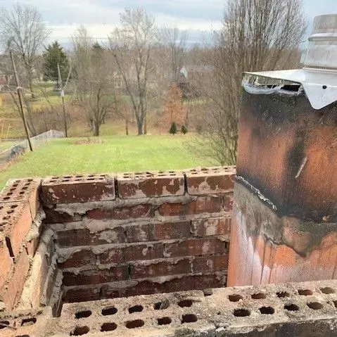Many of our jobs are partial rebuilds. We only tear down the chimney as far as we need to and rebuild it from there.