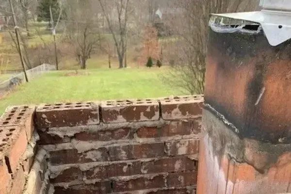 Many of our jobs are partial rebuilds. We only tear down the chimney as far as we need to and rebuild it from there.