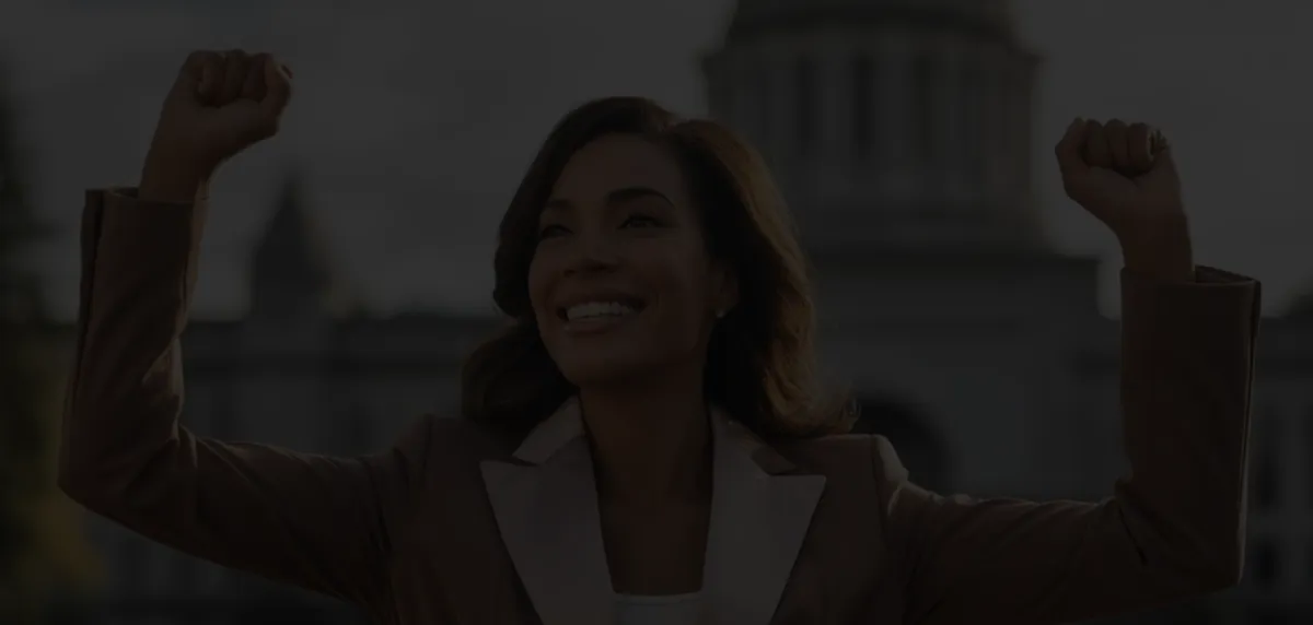 Smiling woman outdoors in Olympia, Washington, exuding confidence and positivity, symbolizing health and wellness achievements with NiuOla Health.