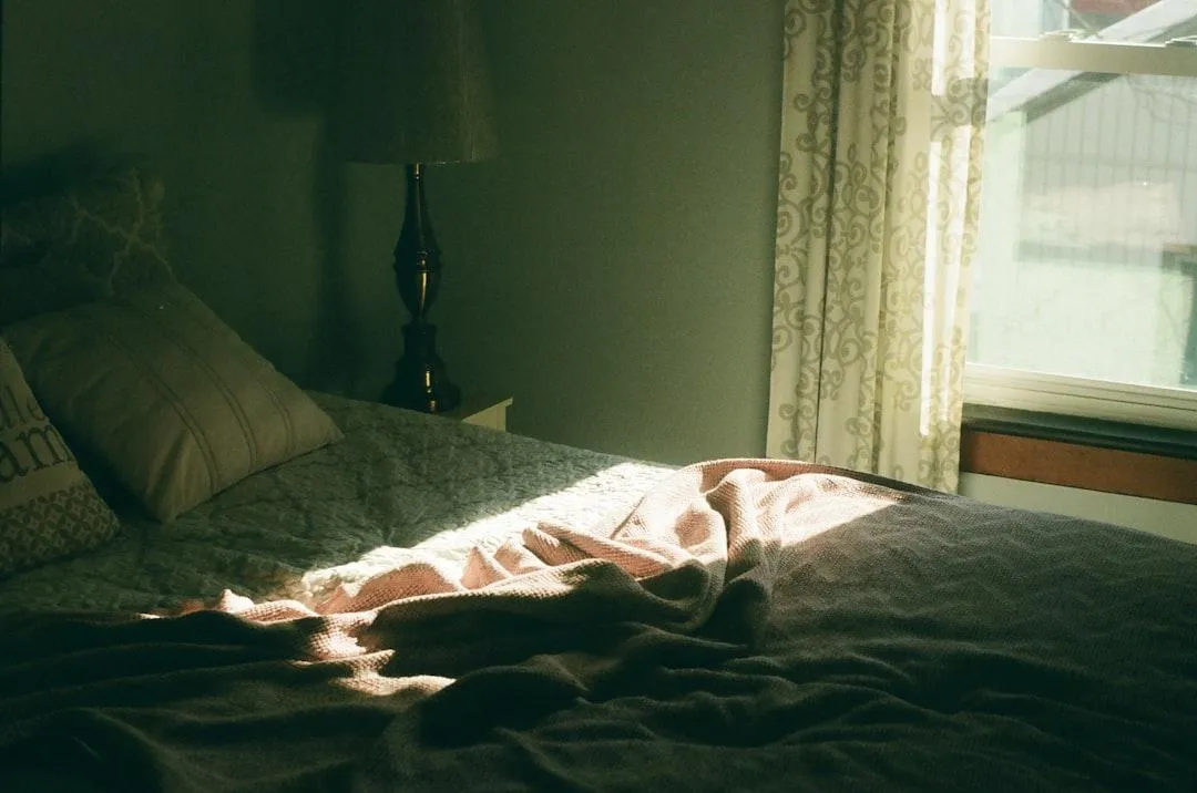 An empty bed of an elderly woman who has fallen