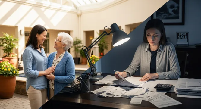  Finding perfect assisted living community versus facing financial reality of move-in costs and home sale timing for senior care transition