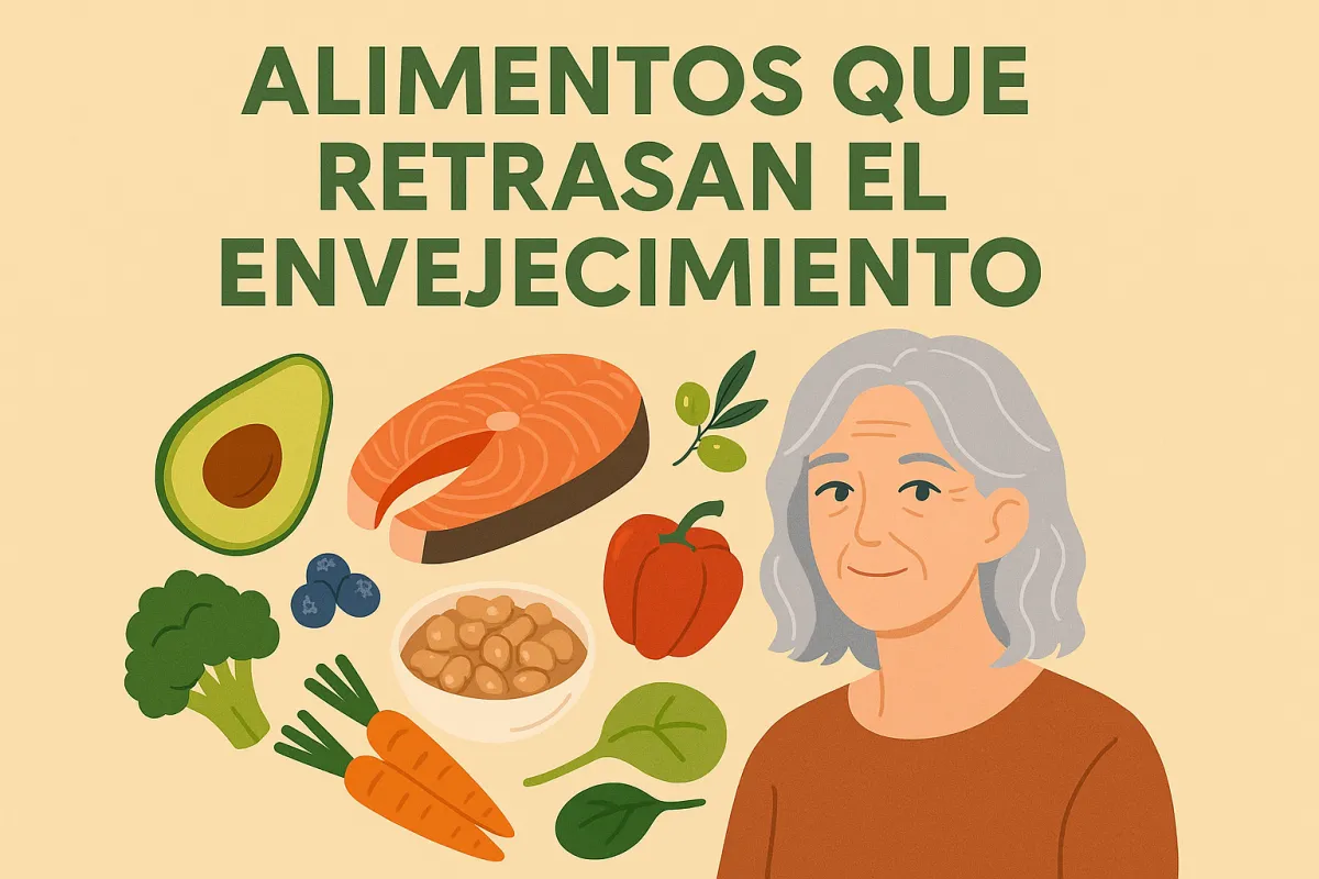 Alimentos que retrasan el envejecimiento