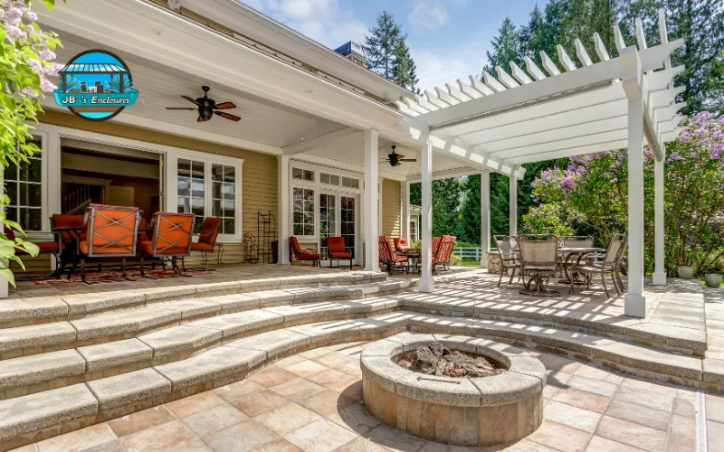 pergola on pavers in Lewisburg