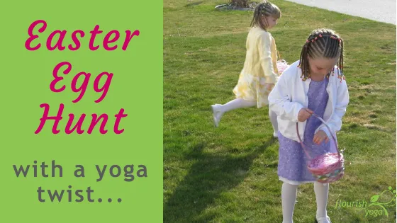 Easter Yoga // Buttercup Yoga // Children's Yoga // Early Years Yoga // Egg  hunt themed yoga poses 