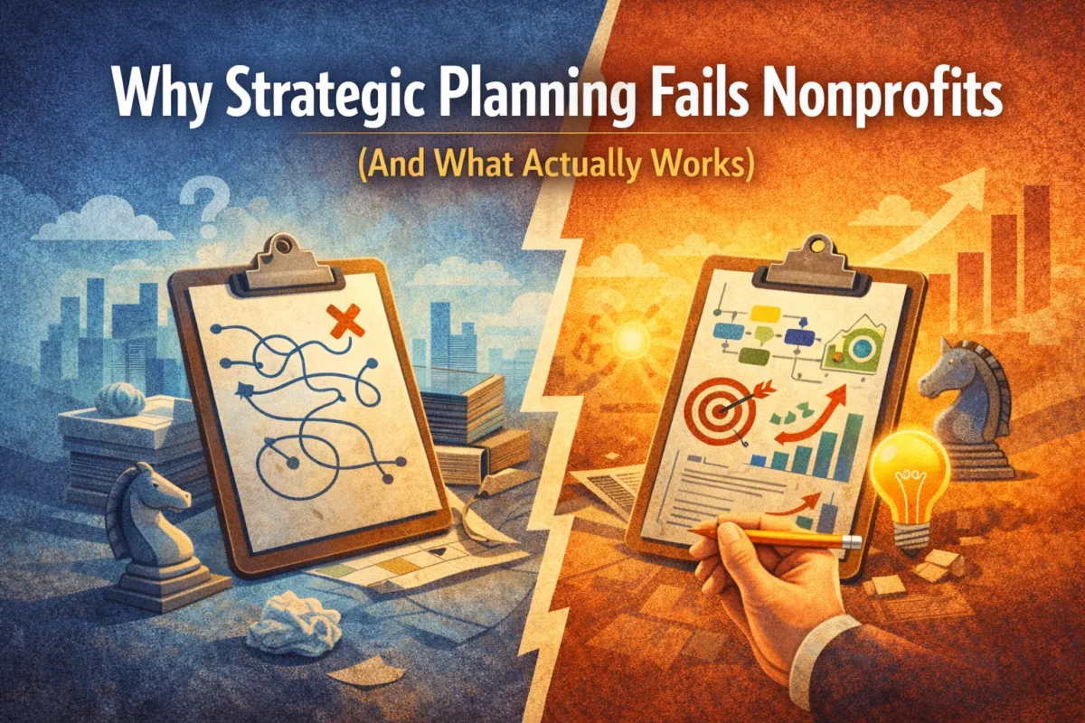 Why Strategic Planning Fails Nonprofits (And What Actually Works)