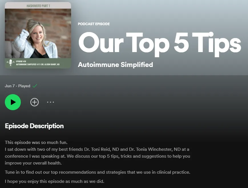 Our Top 5 Tips Autoimmune Simplified