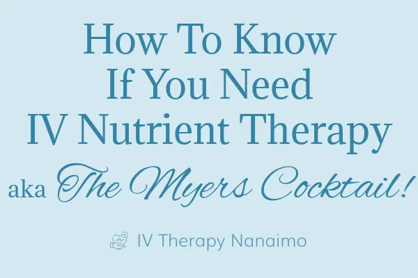 Let's get you nutrified with intravenous IV nutrient Therapy by me, Dr. Tonia Winchester, a Nanaimo Naturopathic Doctor, and certified IV nutrient therapist.  This is all taking place at Knead Therapy in Nanaimo, BC, central Vancouver Island.  Learn more at: https://ivtherapynanaimo.com/