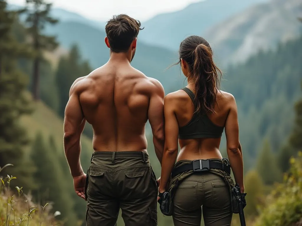 couple experiencing freedom to be fit