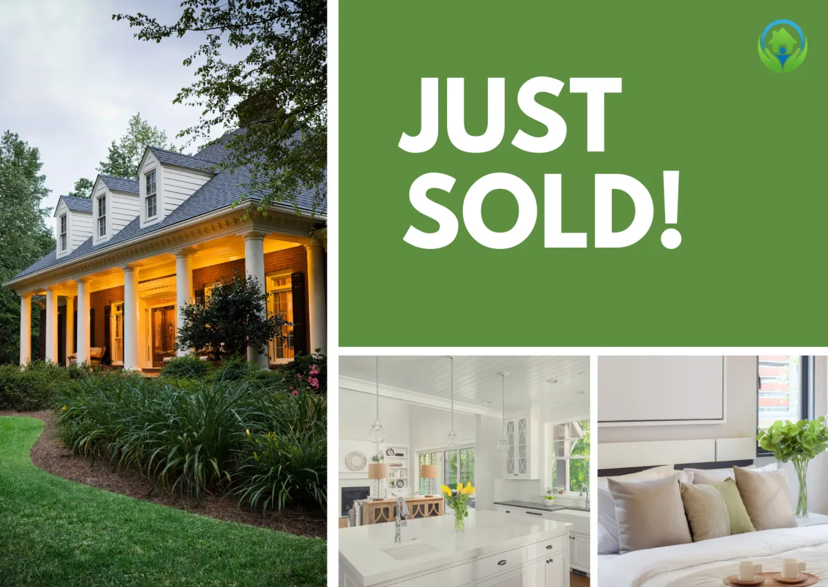 Just sold sign with home