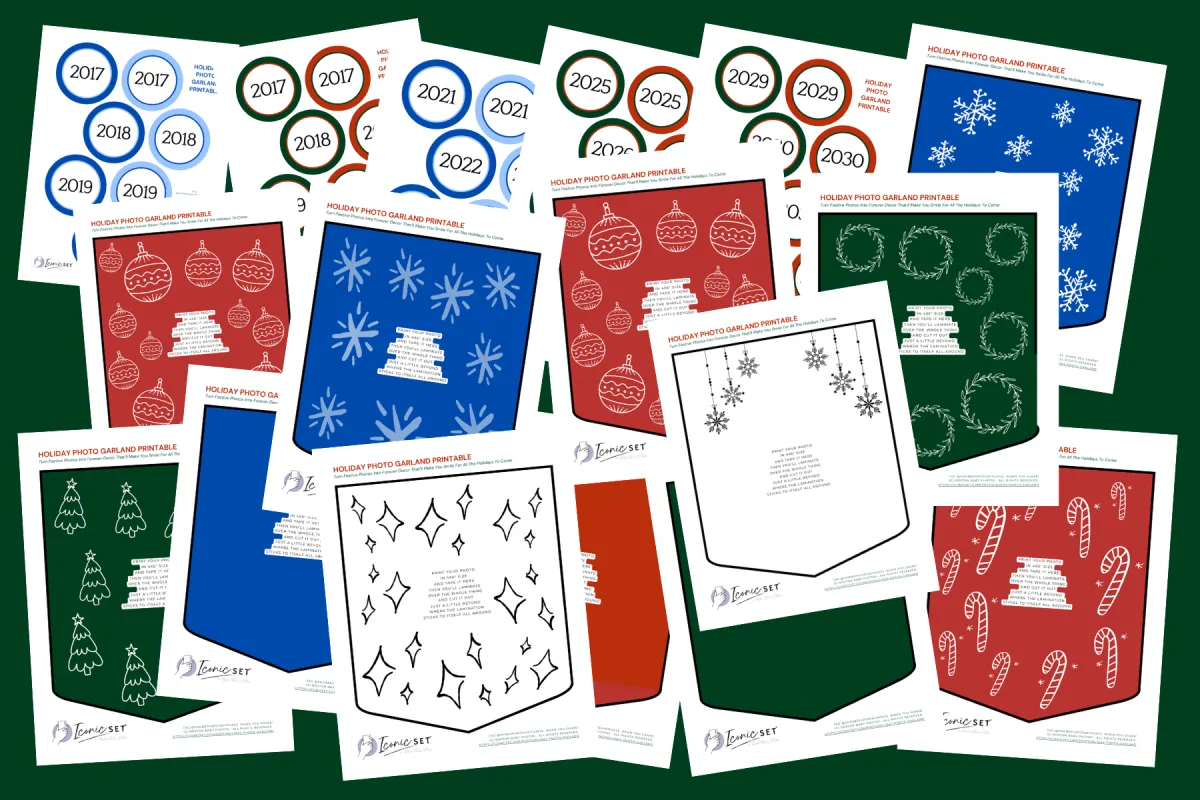 DIY Holiday Photo Garland: A Simple Way to Display Santa Photos & Holiday Cards