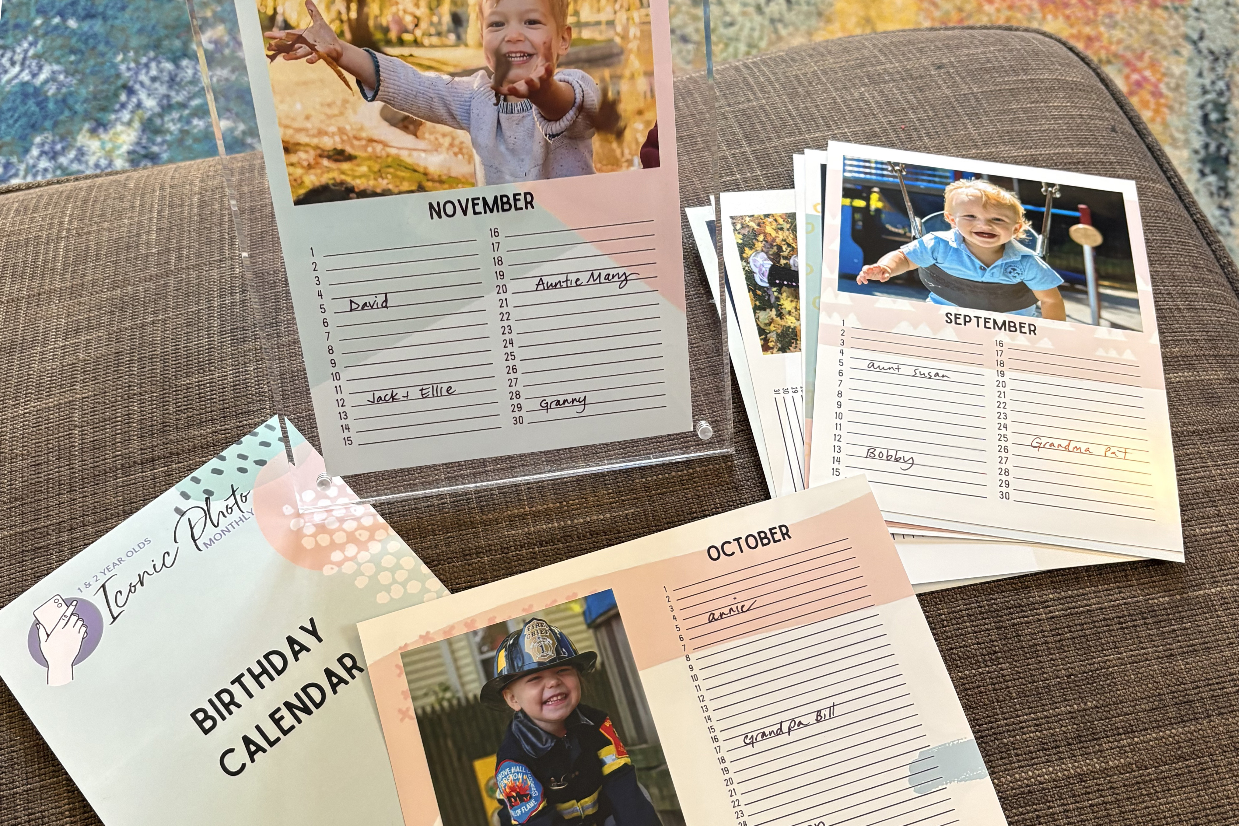 A Birthday Calendar Gift with One Photo Per Month? Yes, Please.