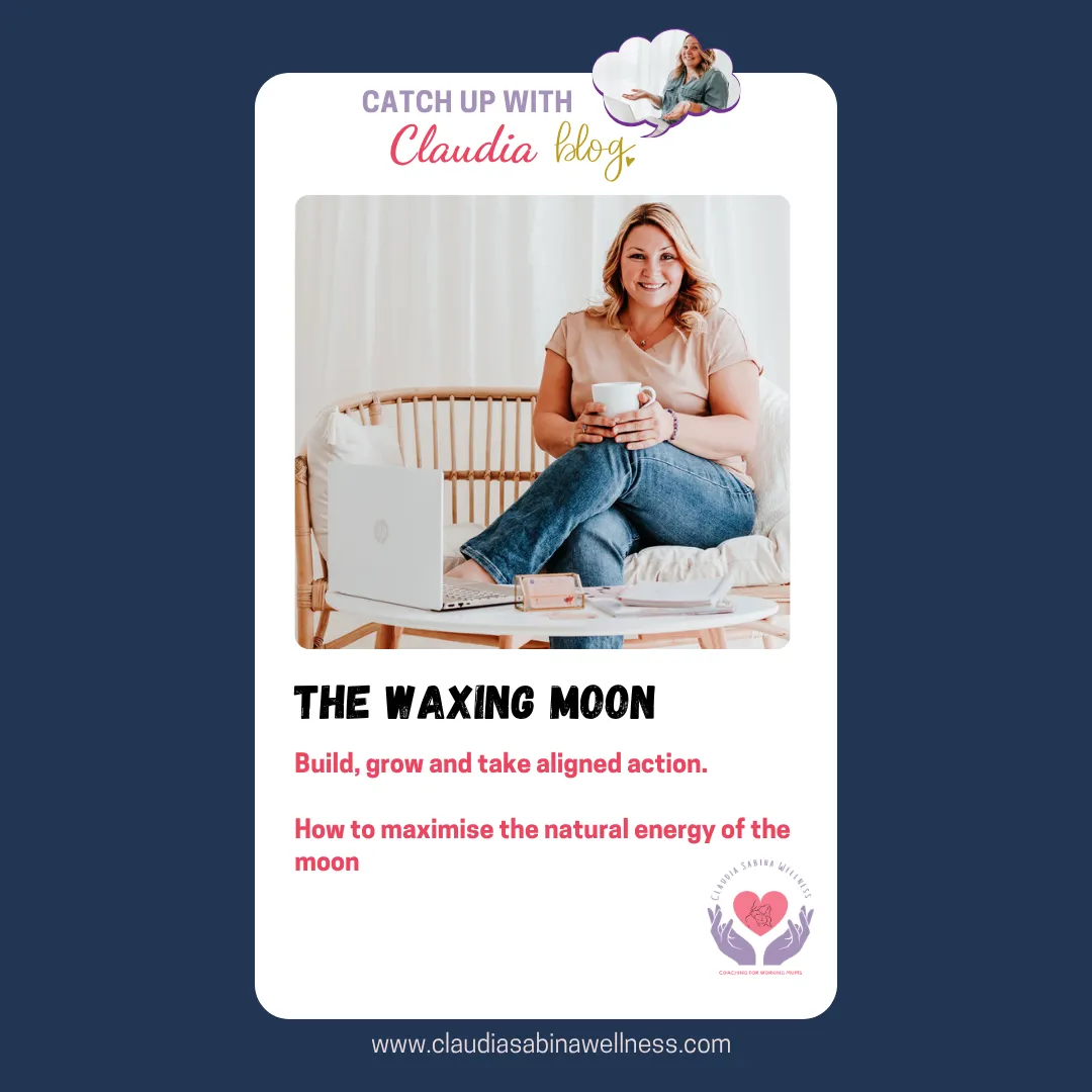 Image of a coach looking welcoming and the text: new moon