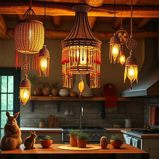 Alt text: "A compact, elegantly designed modern luxury bathroom featuring a vintage clawfoot bathtub in soft pastels, positioned beneath an ornate frosted window that diffuses golden sunlight. Gleaming tiles in rich blues and greens evoke a serene ocean atmosphere. A dark mahogany wall-mounted sink adds refined class, complemented by antique-style faucets. A beautifully framed mirror reflects an arrangement of lush potted plants, while whimsical soap dishes shaped like seashells and towels folded into animal shapes add playful accents. A small chandelier above the bathtub with delicate crystal droplets enhances the inviting ambiance. The tranquil color palette of soft aquas and light peach harmonizes with classic Renaissance style, radiating charm and sophistication, ideal for a blog on transformative small bathroom layouts."