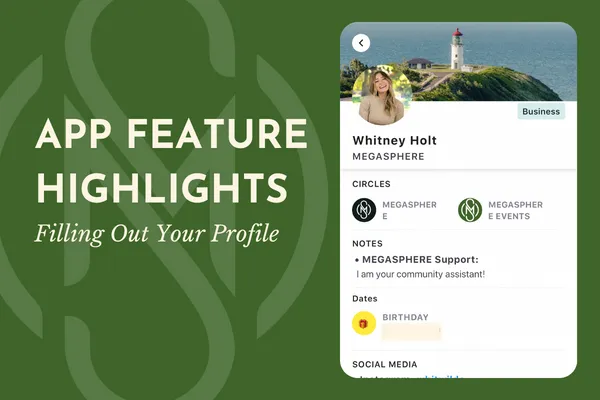 App Feature: Filling Out Your Profile