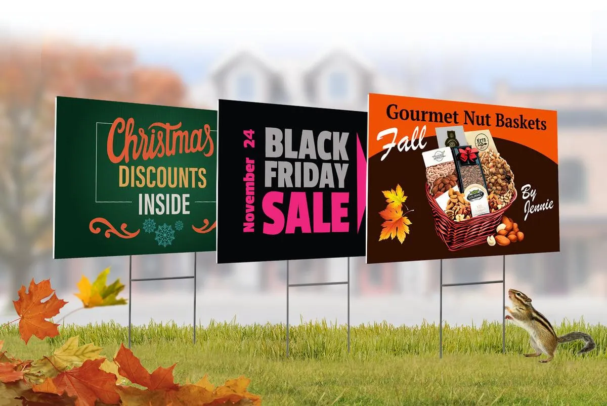 The Versatility of Yard Signs for the Holidays: Applications and Ideas