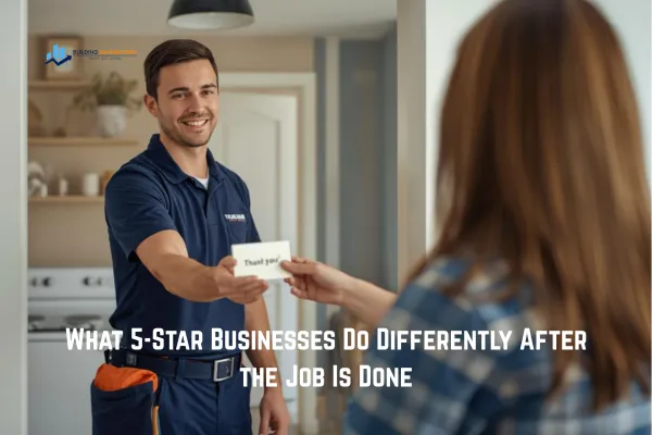 What 5-Star Businesses Do Differently After the Job Is Done