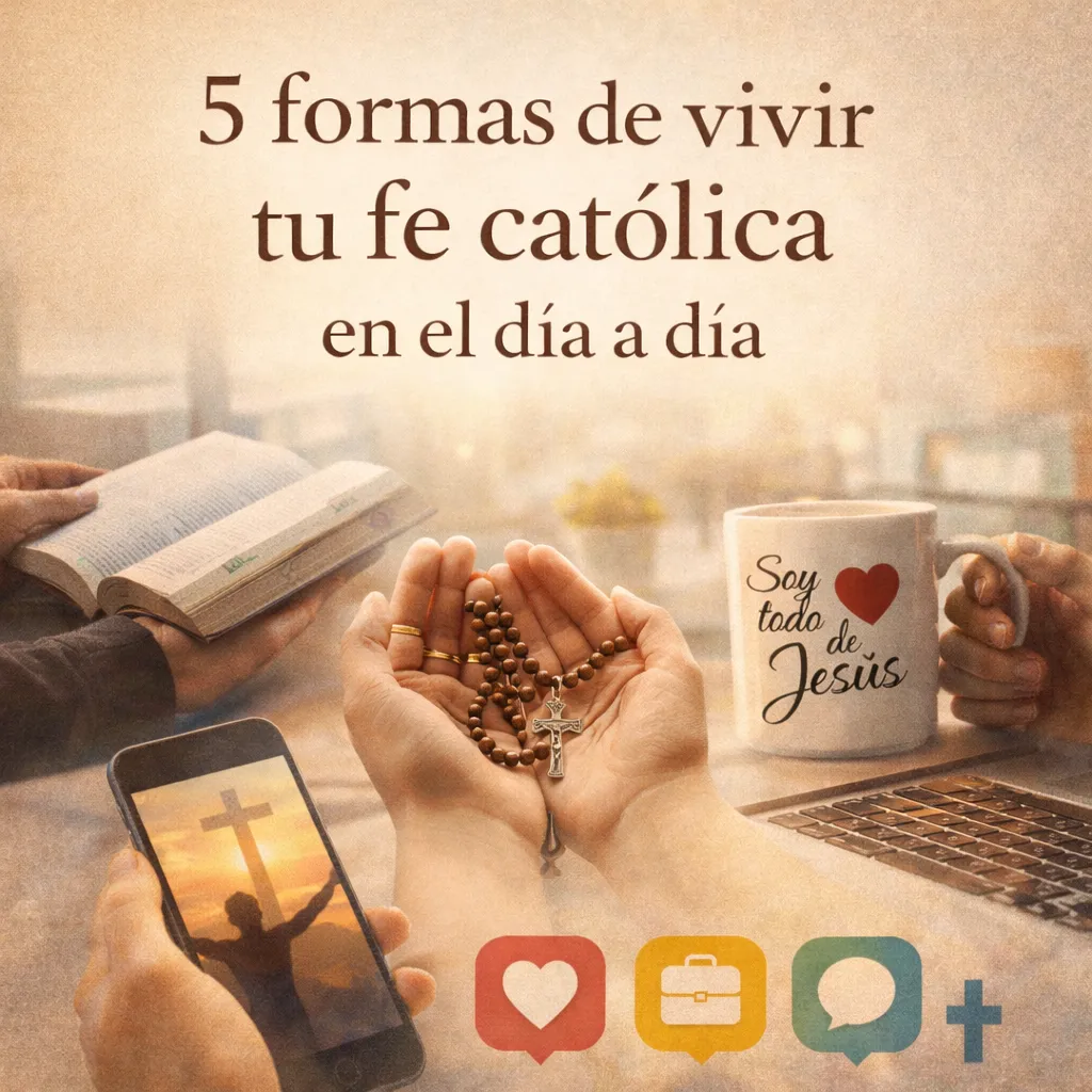 5 formas de vivir tu fe católica en el día a día