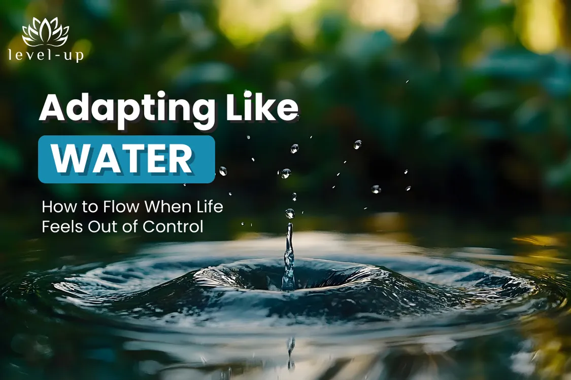 Abstract flowing water illustration symbolizing resilience, adaptability, and emotional flexibility