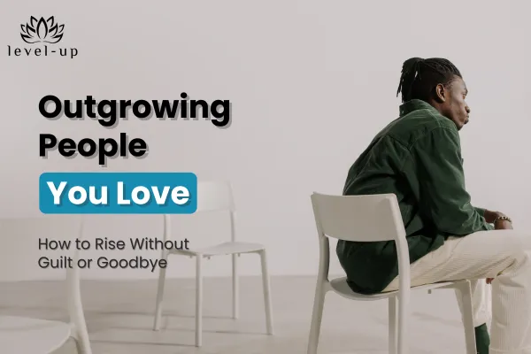 Person sitting apart from empty chairs, symbolizing emotional distance and personal growth