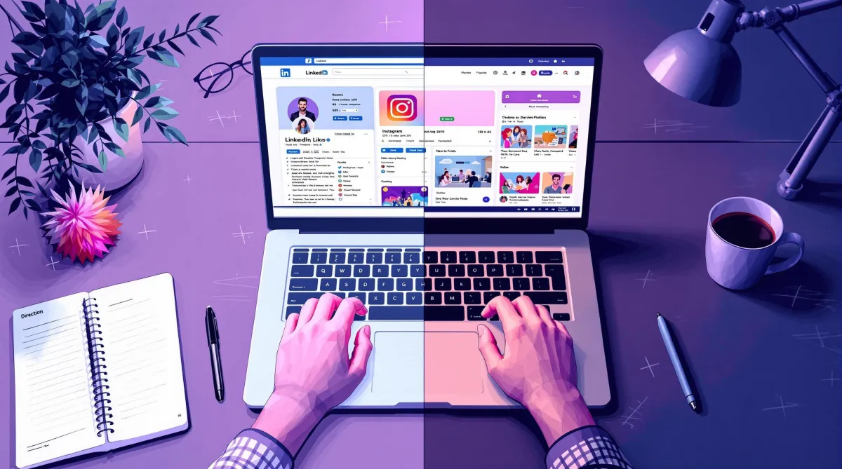 LinkedIn vs Instagram