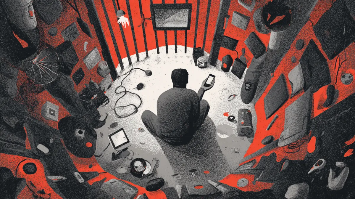 Man in jail cell