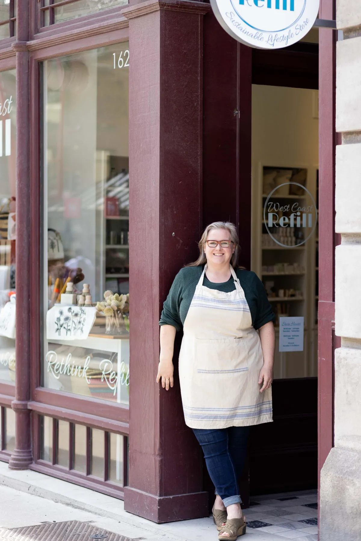 Leanne, owner of West Coast Refill, in Victoria BC