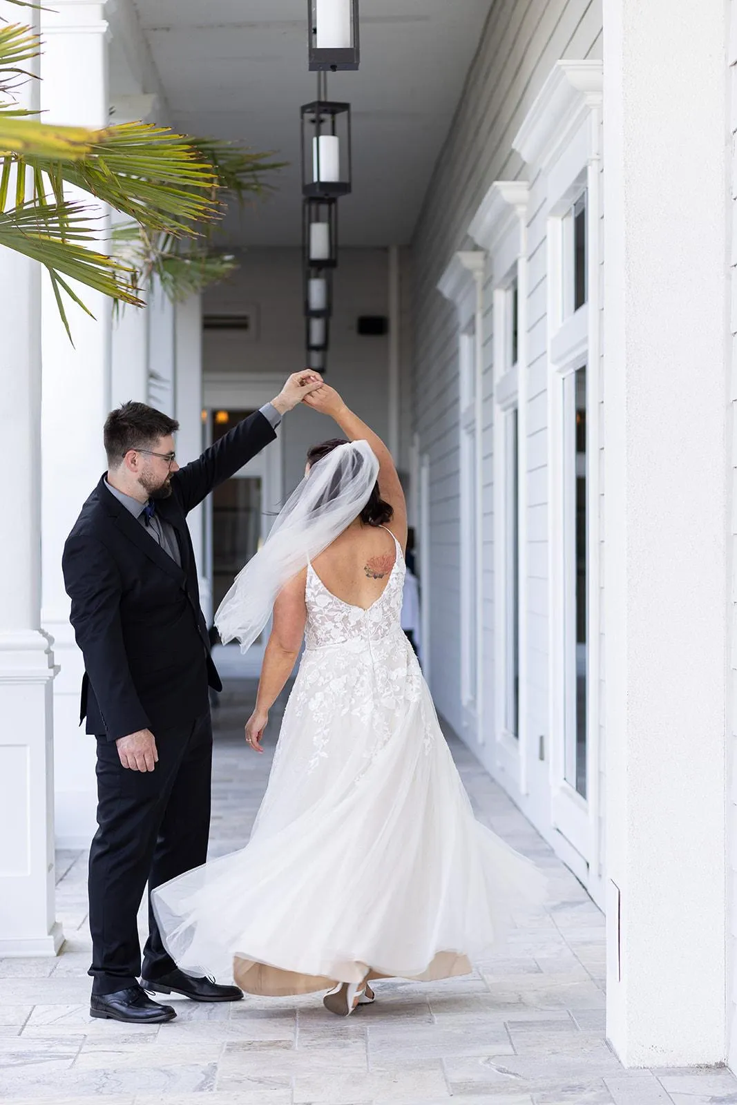 Couple dancing during surprise wedding at the Prestige Oceanfront Resort in Sooke BC