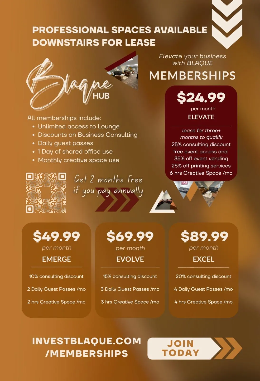 Membership plans Executive suites