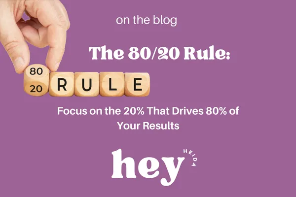 Blog Banner: The 80/20 Rule: Focus on the 20% That Drives 80% of Your Results