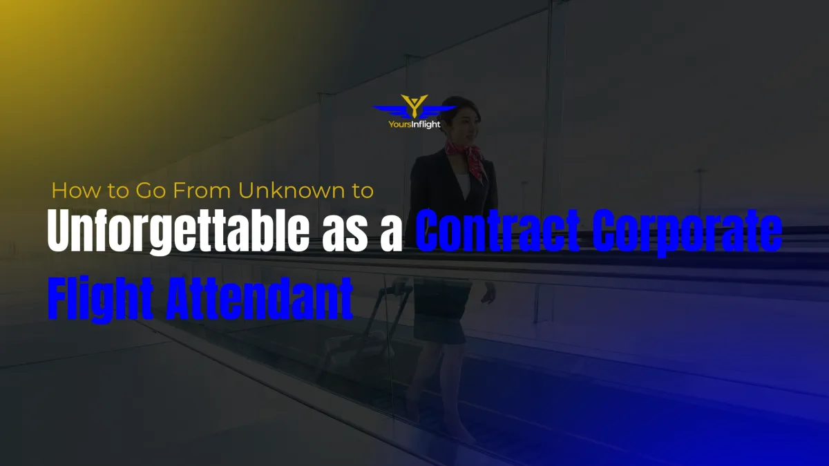 How to Go From Unknown to Unforgettable as a Contract Corporate Flight Attendant